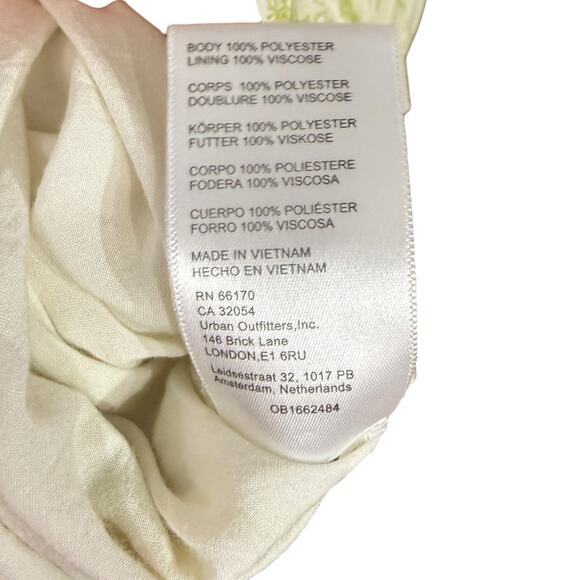 Urban Outfitters Size S Lanette Toile Fairy‎ Print Mini Dress Cream Coquette Elf - Picture 10 of 12